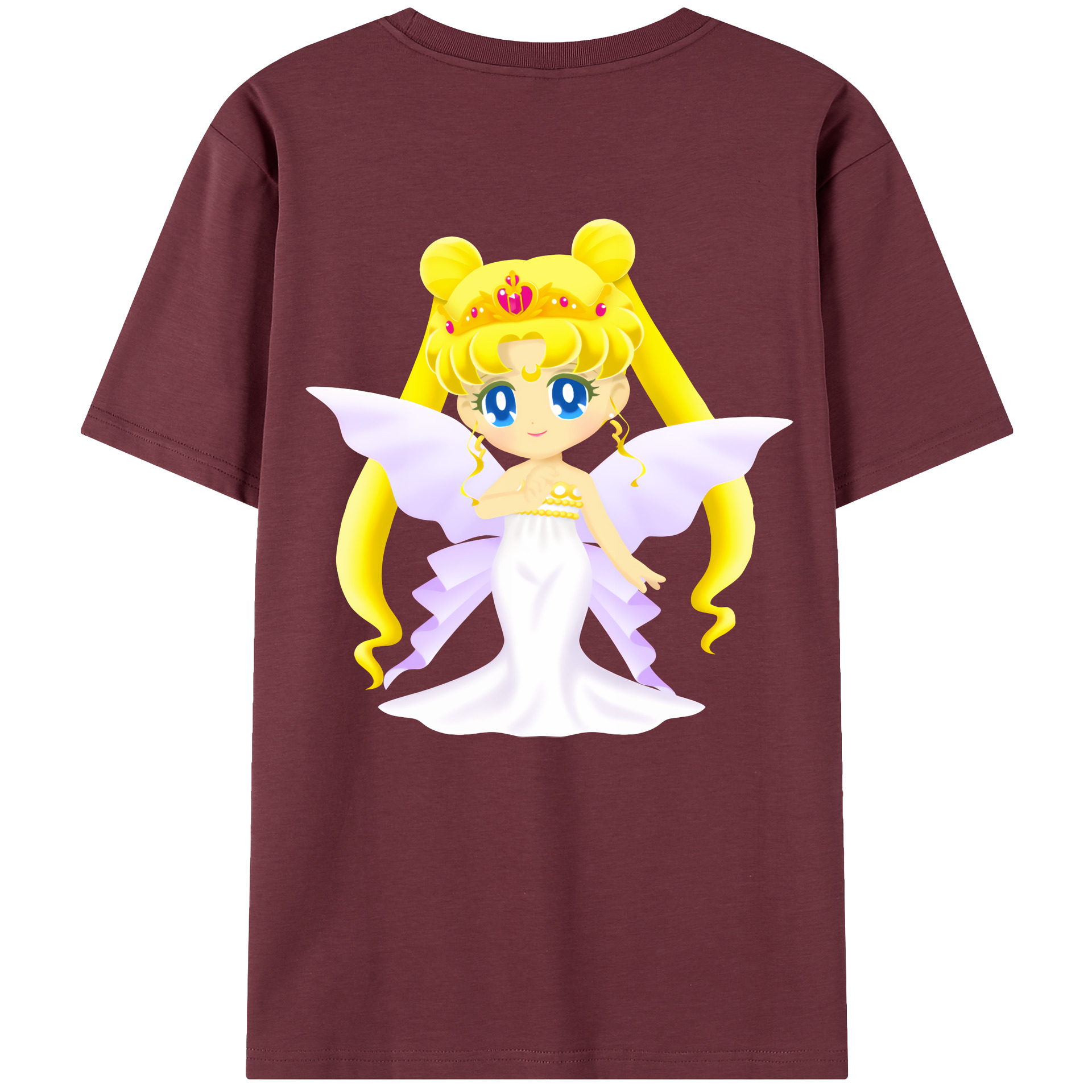 （画像用） 美少女戦士セーラームーン 愛野 美奈子 あいの みなこ Sailor Moon Aino Minako 綿100％半袖Tシャツ（背面プリント）